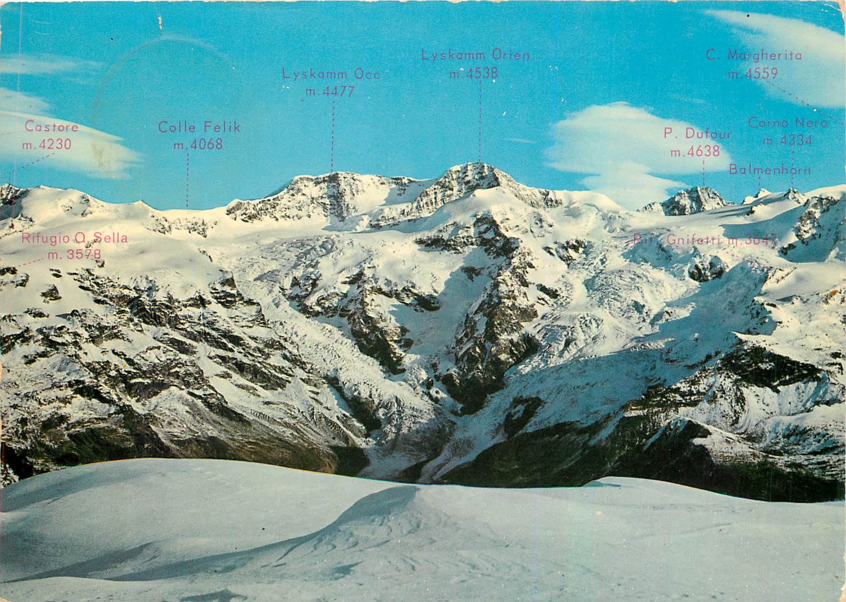 CPM Valle d'Aosta Gressoney Catena del M Rosa 