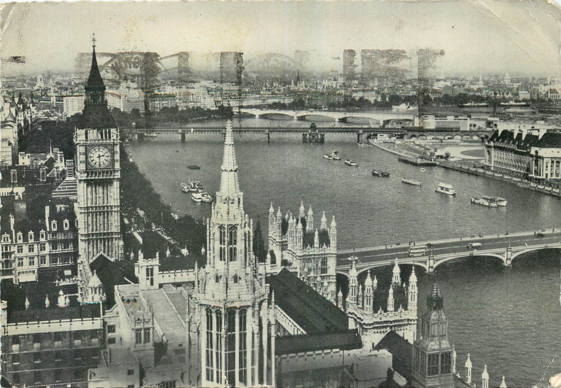 CPM River Thames from the Victoria Tower Houses of Parliament London 