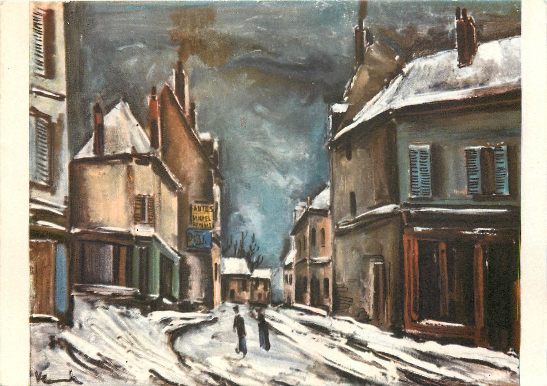 CPM Vlaminck Rue de village sous la neige 