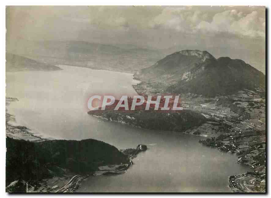 Vue aérienne du lac d'Aix-les-Bains — éditeur VIZIR et Cie des Bains à Vapeur