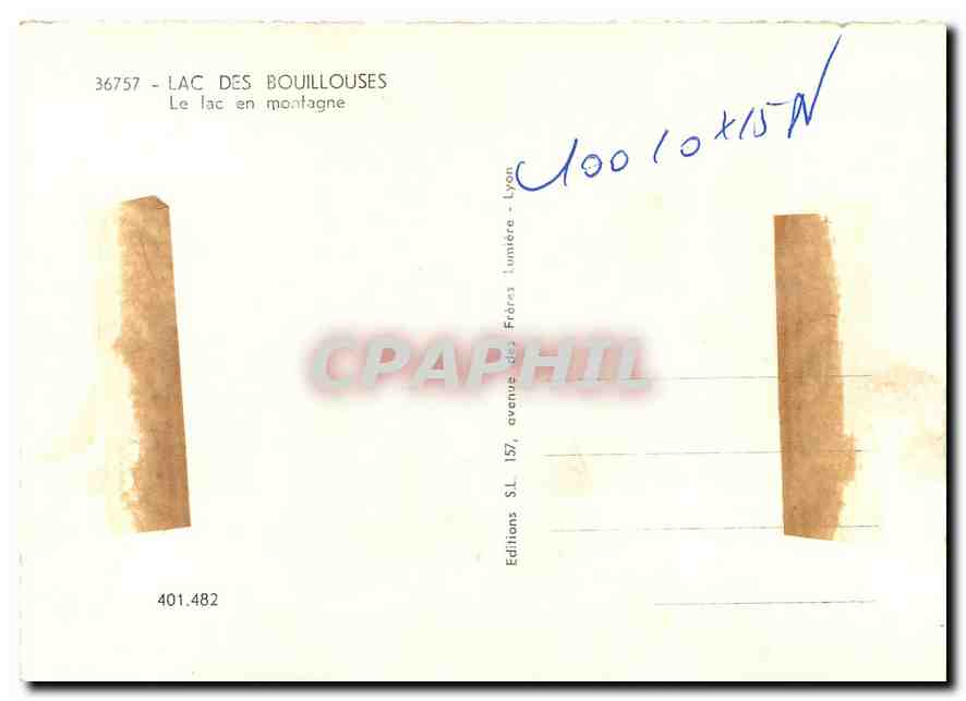 CPM Lac des Bouillouses La lac en montagne  — Rückseite