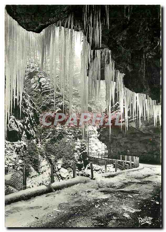 CPM Les Alpes Maritimes Les Gorges du Cians en hiver Route  de Touet sur Var a Beuil