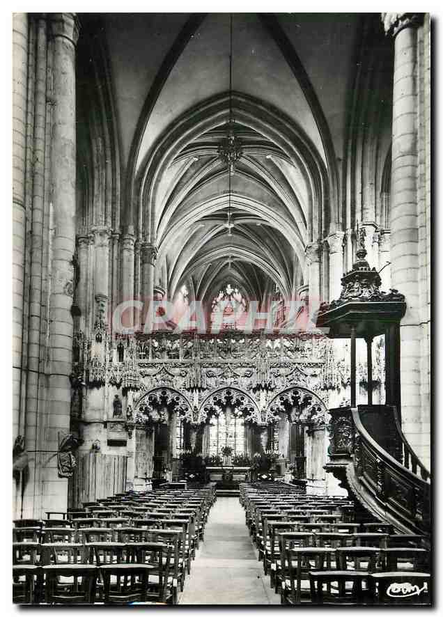 CPM Troyes Aube Interieur de l'Eglise de la Madeleine 