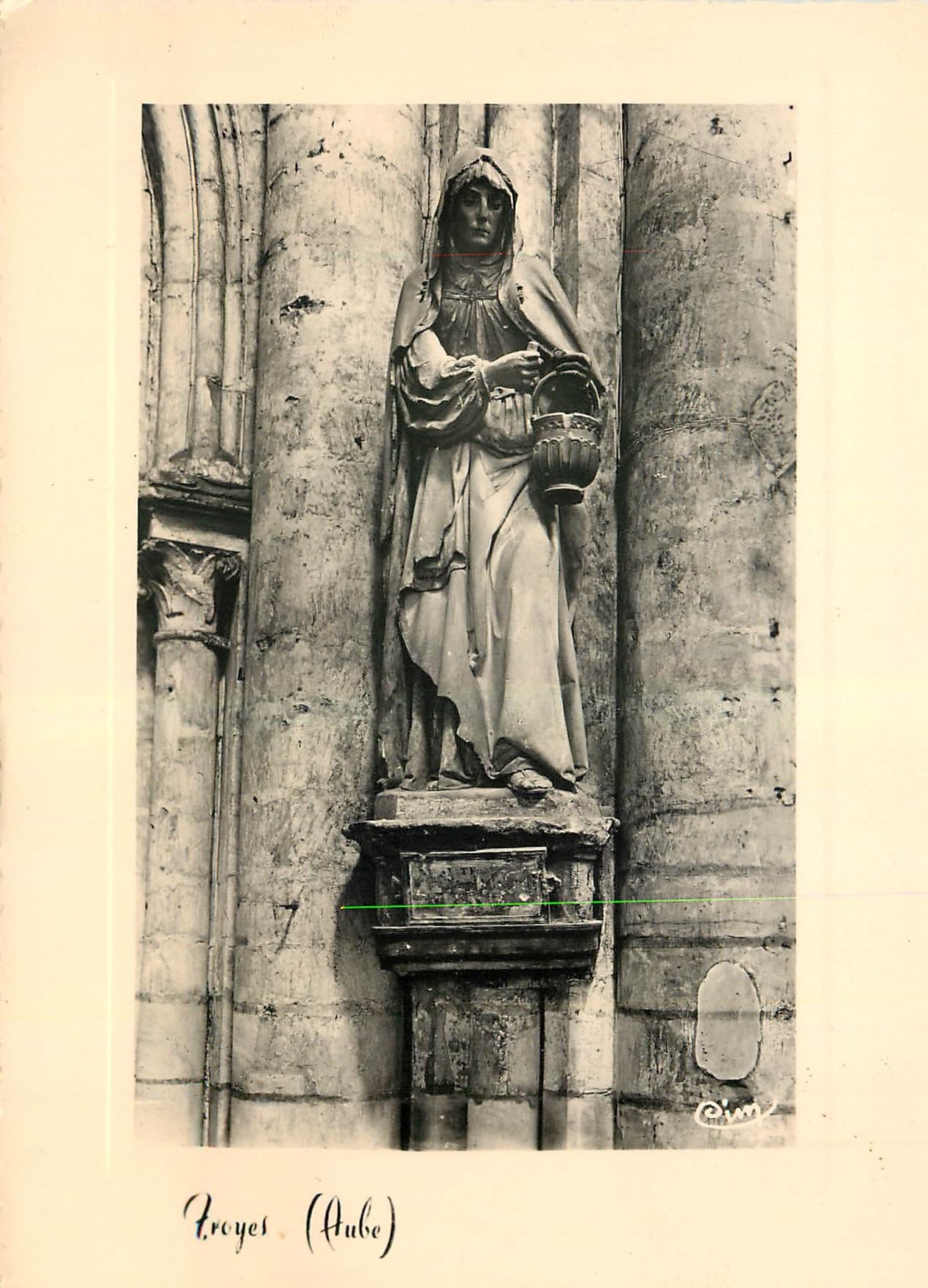 CPM Troyes Aube Eglise Sainte Madeleine 