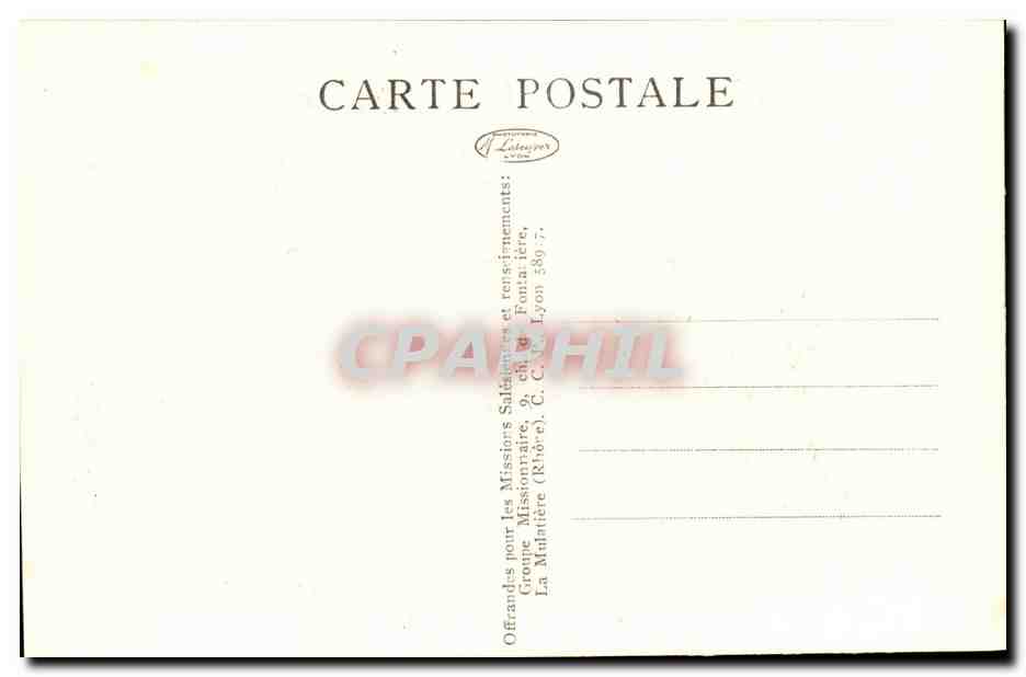 Siam -CPA- Cmbien dans ma main?- Mission Salesiennes — Rückseite