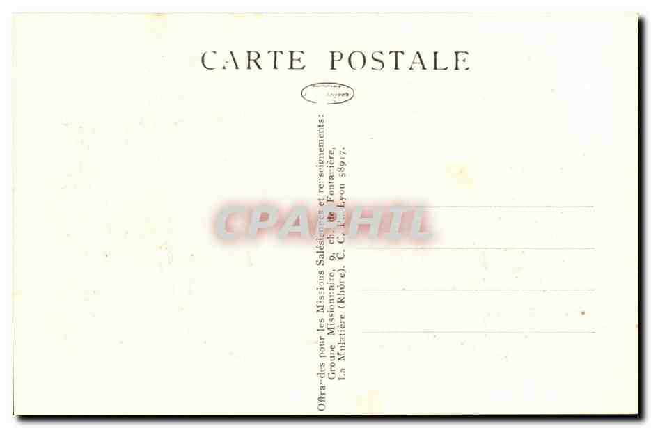 Siam -CPA- Bang Nok Khuek - Le petit seminaire indigene- Mission Salesiennes — Rückseite