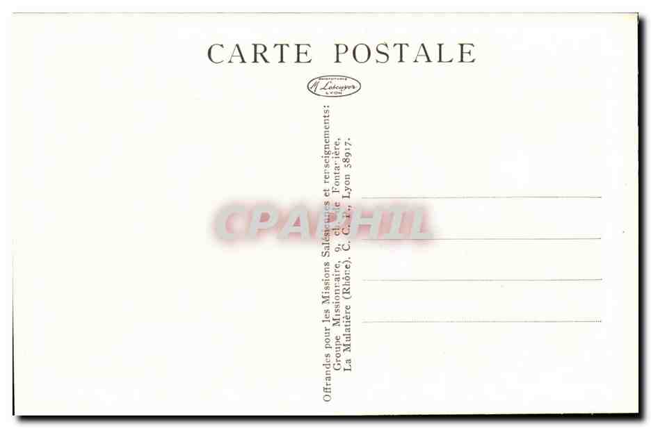 Congo Belge -CPA- En tournee Catechisme dans in village de brousse -Mission Salesiennes — Rückseite