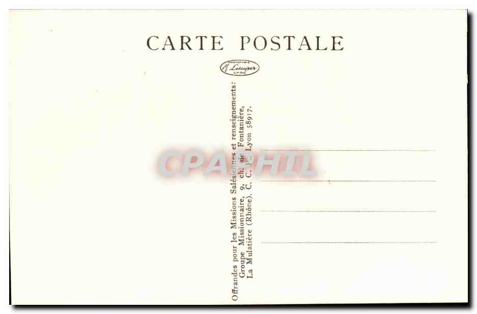 Chine -CPA- Galeries de boudhas- Mission Salesiennes China — Back