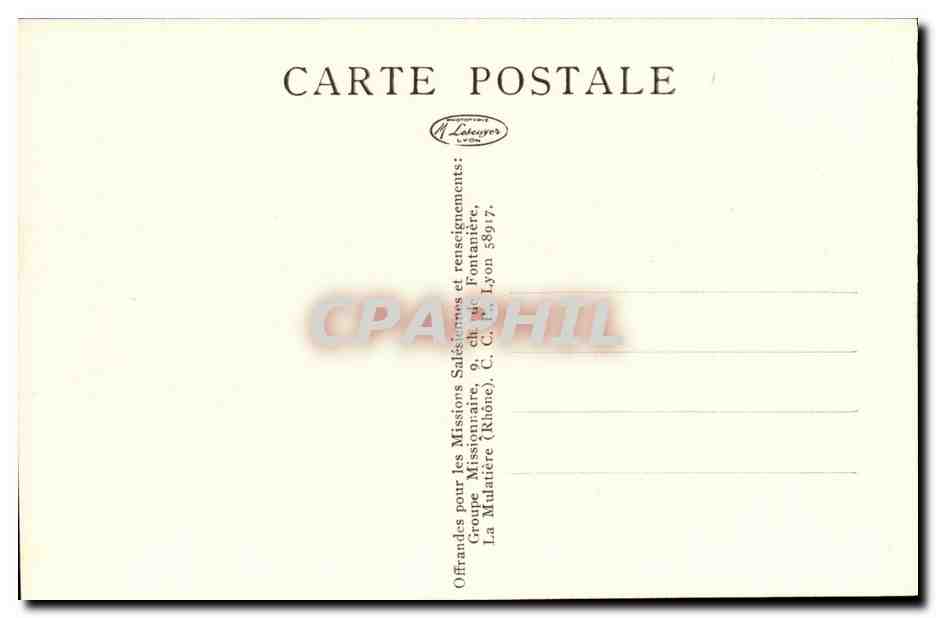 Japon II — Gymnastique au patronage — Missions Salésiennes — Verso