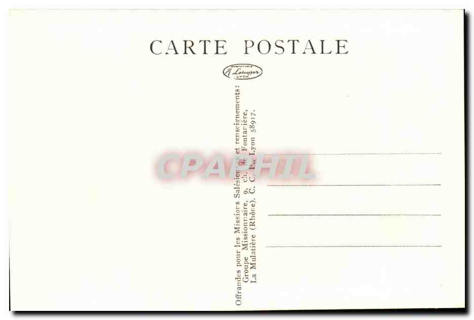 Equateur - Malocca ou case Kivaro -CPA- Mission Salesiennes — Rückseite