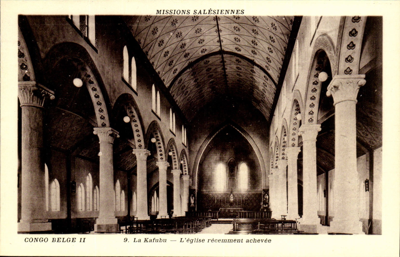 Congo Belge - La Kafabu- L'eglise recemment achevee -CPA- Mission Salesiennes
