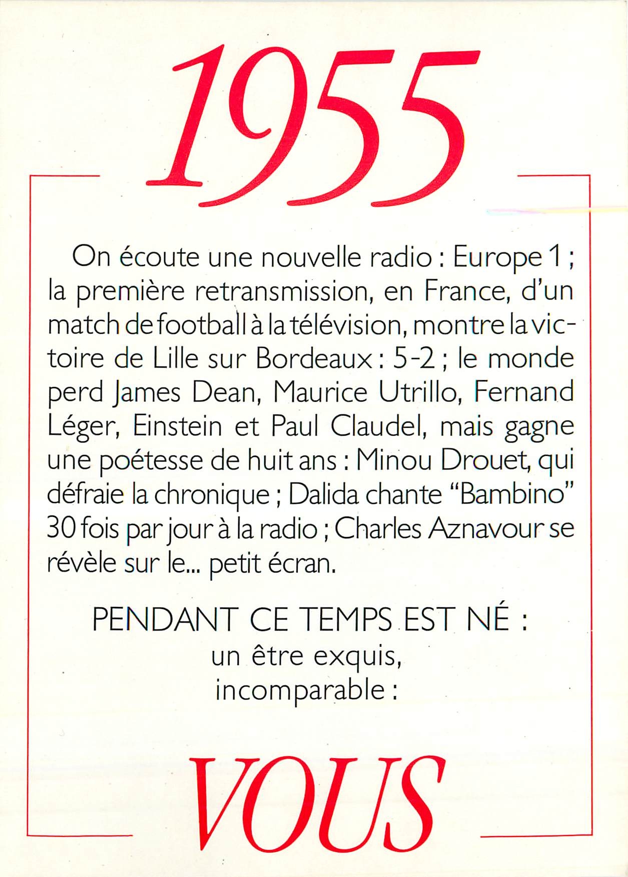 CPM 1955 Vous On ecoute une nouvelle radio 
