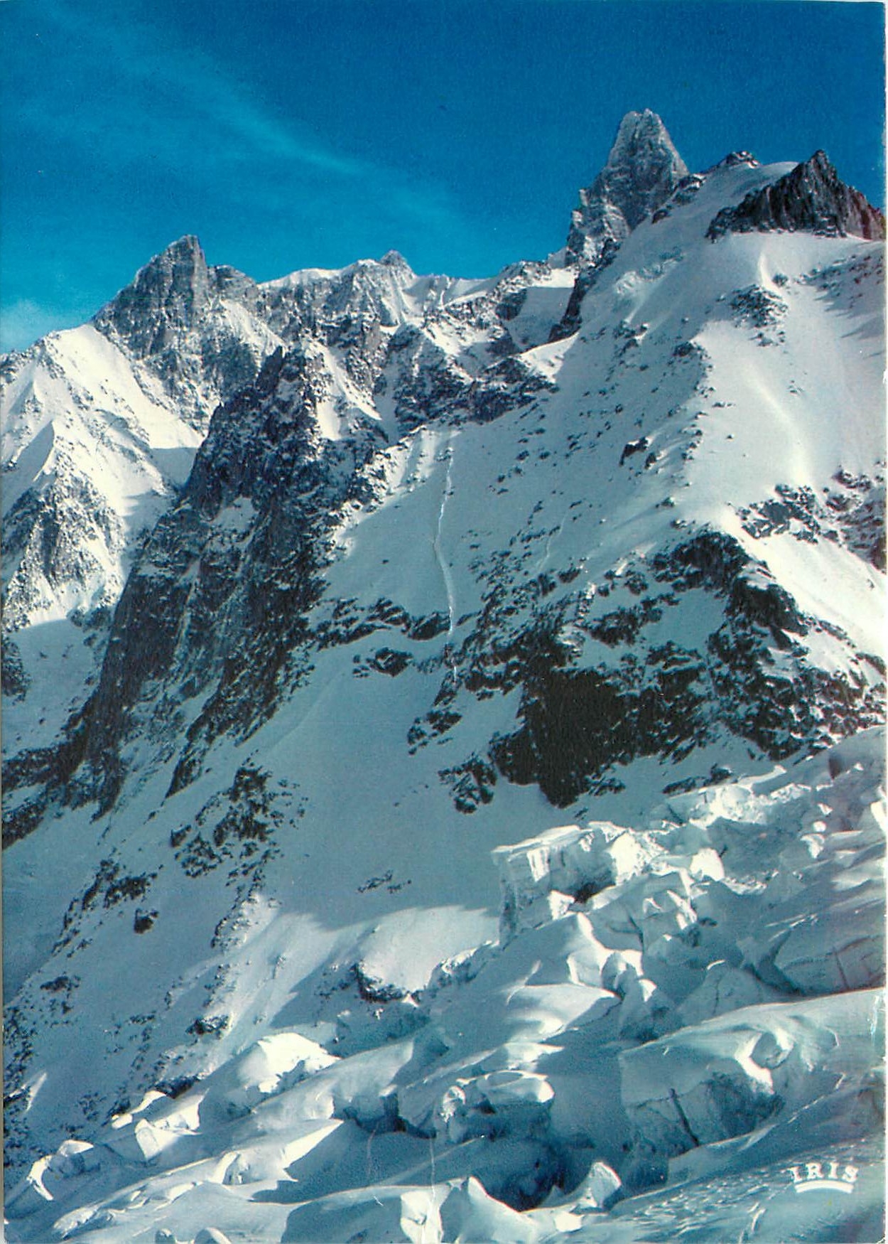 CPM Massif du Mont Blanc Dans la Vallee Blanche les aretes de Rochefort depuis les seracs 