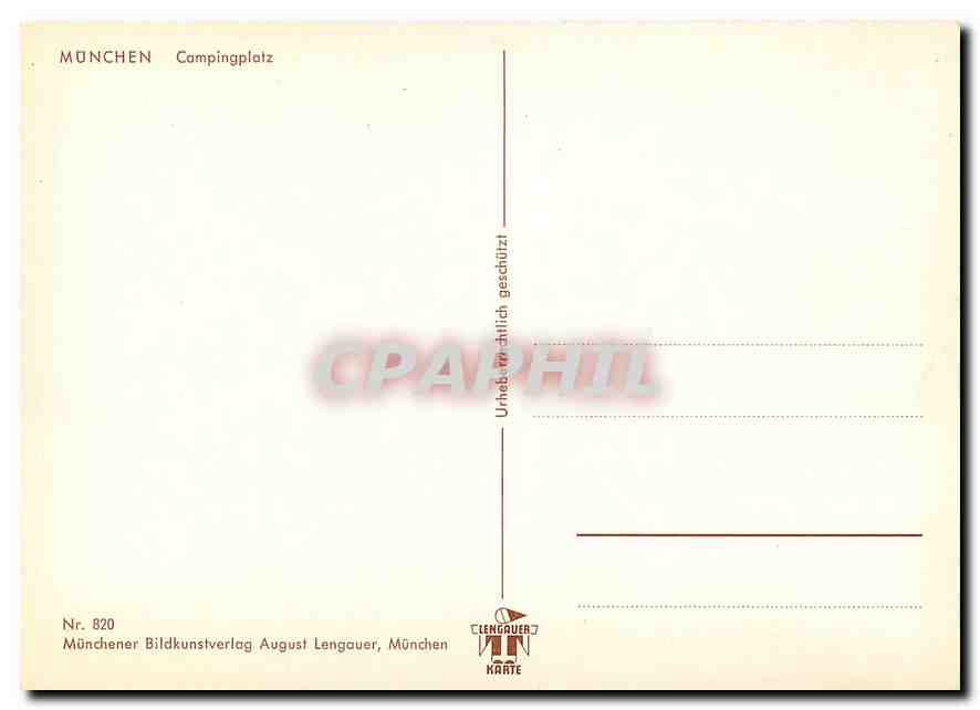 CPM Munchen Campingplatz  — Rückseite