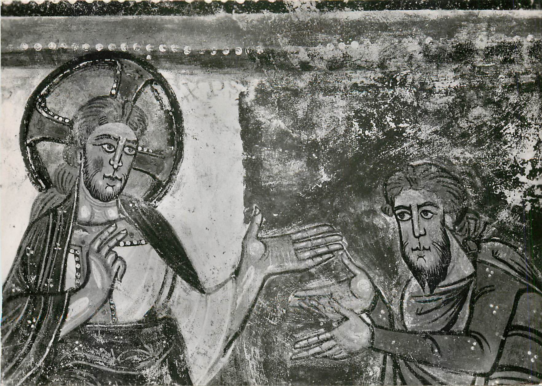 CPM Saint Savin sur Gartempe Vienne L'Eglise Vaute de la Nef Partie S Zone sup Histoire d'Abraham 