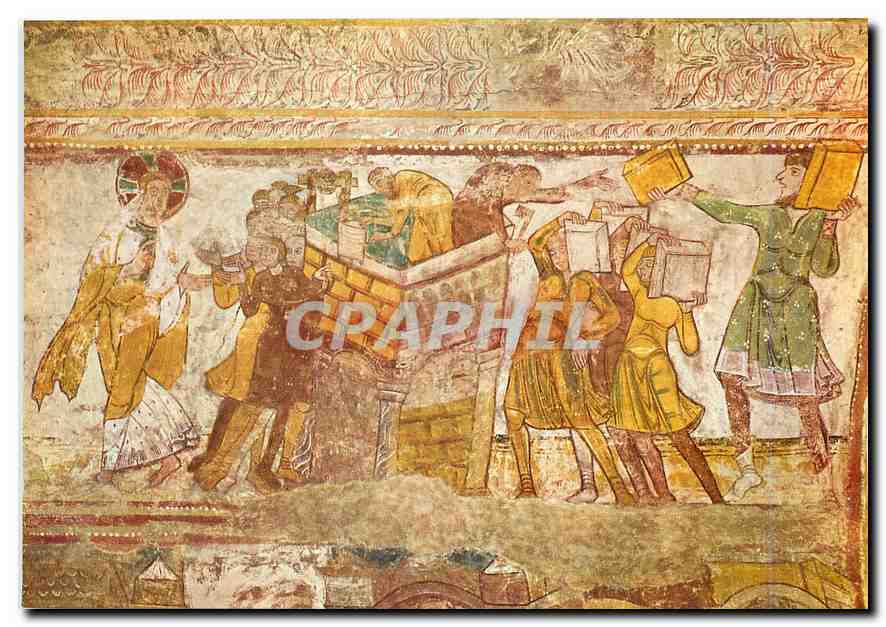 CPM Peinture murale de la voute de la nef de l'Eglise de Saint Savin sur Gartempe Vienne 