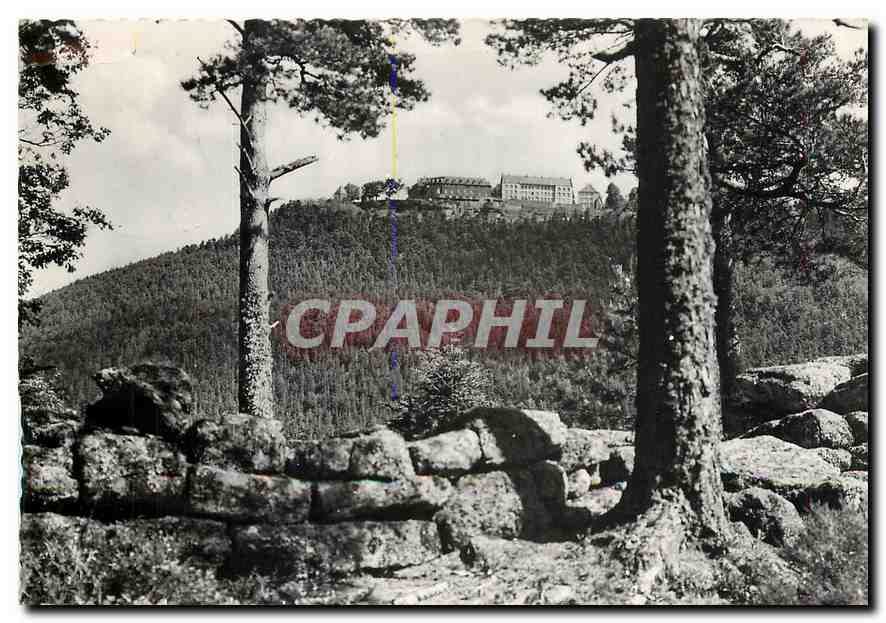 CPM Mont Ste Odile Alsace Le Couvent et le Mur Paien vus de l'Ouest 