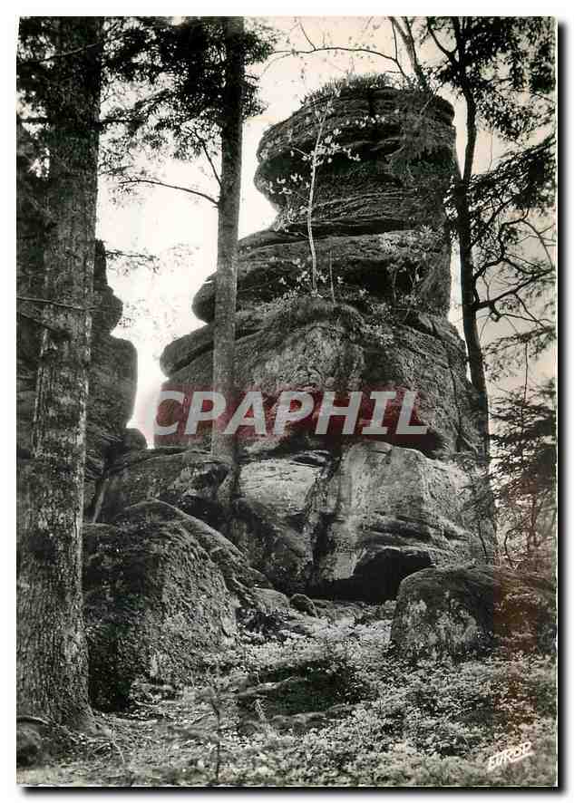 CPM Abreschwiller Moselle Rochers pres du Calice et sentier vers Romelstein 