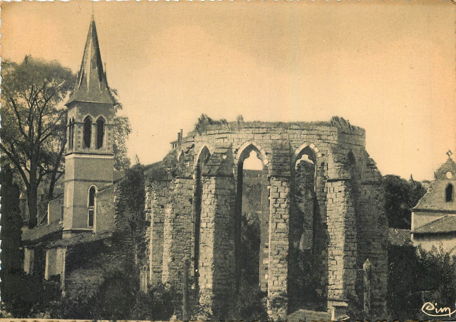 Cahors (Lot) — Ruines de l'Église des Jacobins — Éditeur Delugravure Cahors