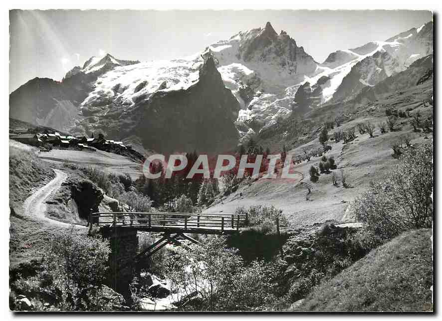Pont du Clos Raffin — Le Chazelet et la Meije — La Grave-en-Oisans