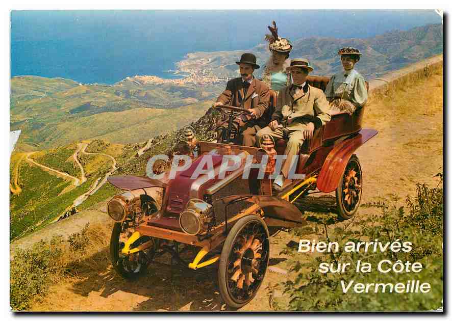 CPM Bien arrives sur la Cote Vermeille Automobile