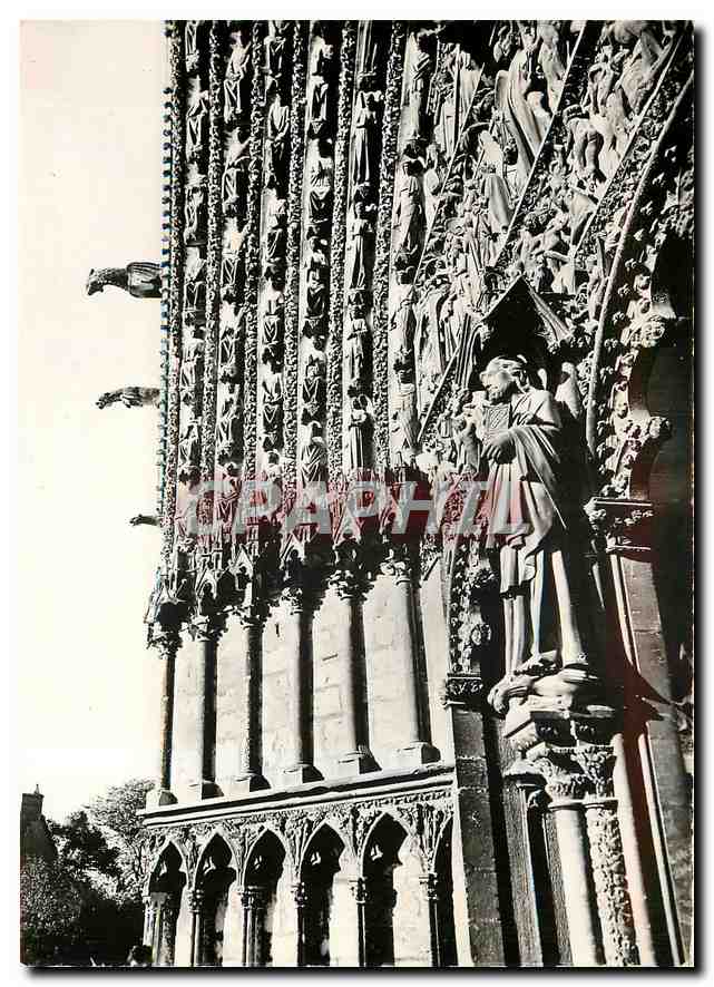 CPM Cathedrale St Etienne de Bourges Details du Grand Portail The Big Door way 