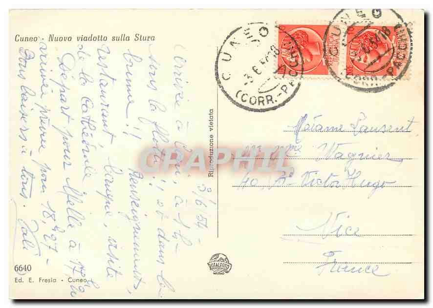 CPM Cuneo Nuovo viadotto sulla Stura  — Rückseite