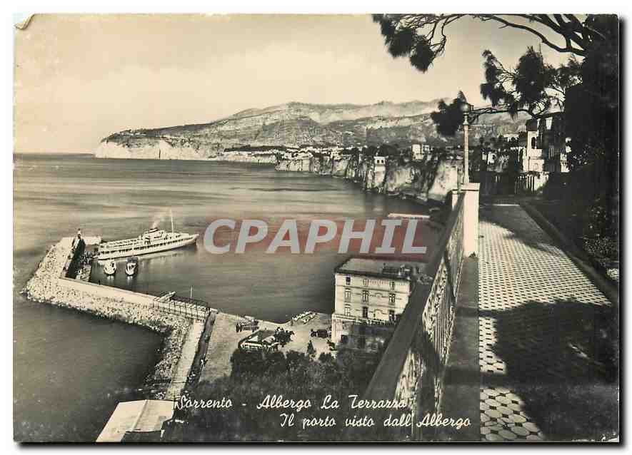 CPM Sorrento Albergo La Terrazzo Il porto visto dall Albergo 