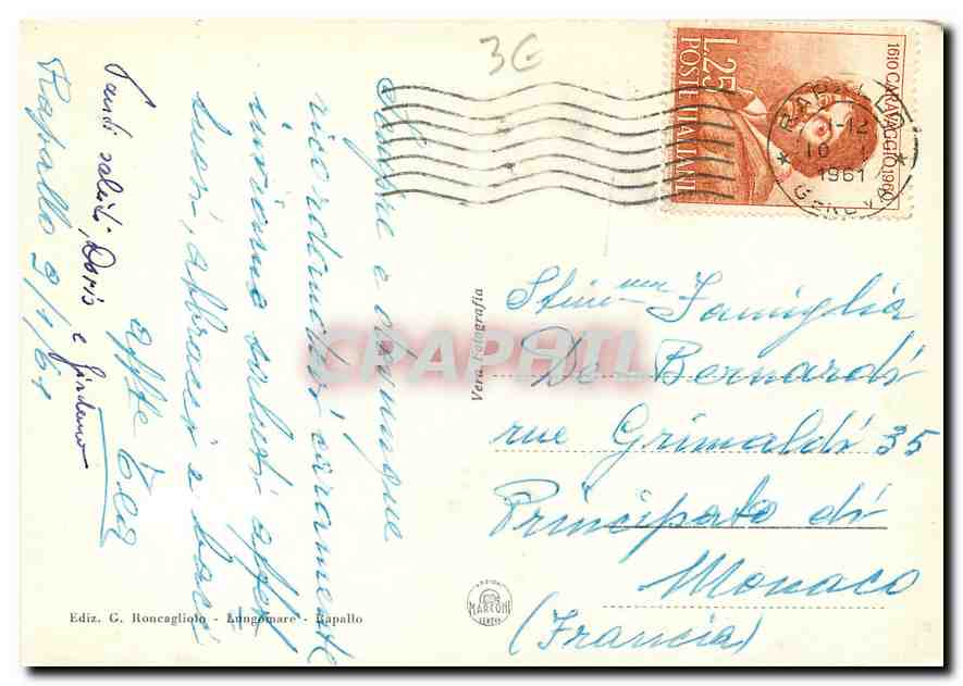 CPM Rapallo Golfa Tigullio  — Rückseite