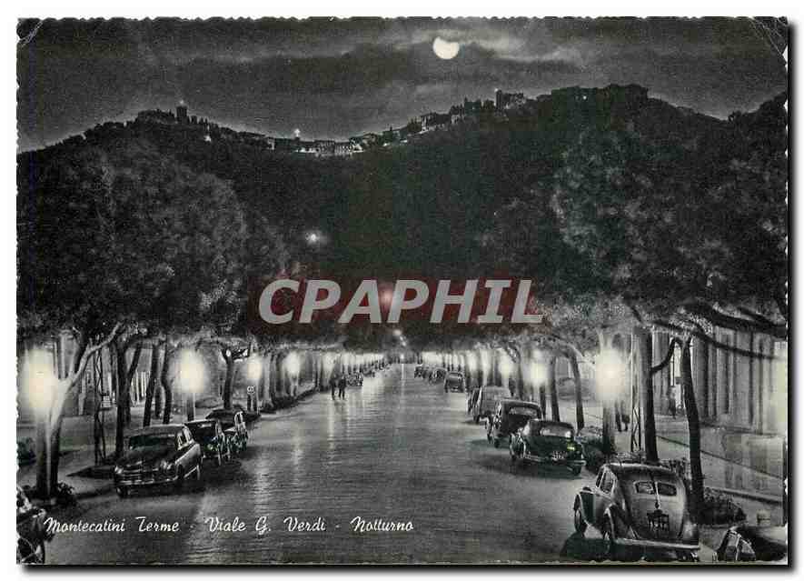 CPM Montecatini Terme Avenue G Verdi De Nuit 
