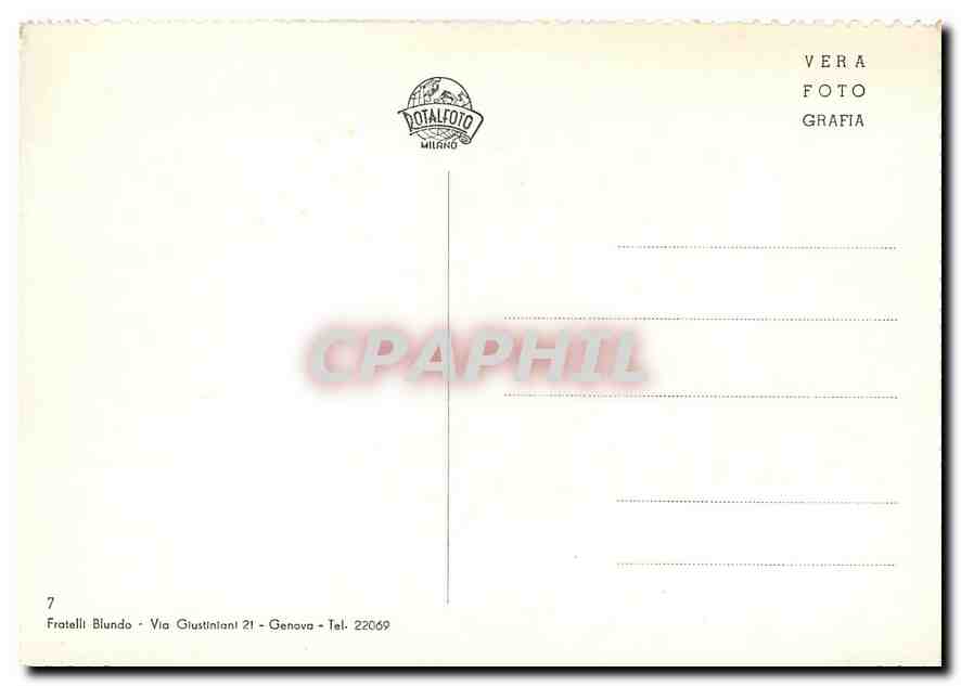 CPM Ge Nervi Porticciuolo Collegio Emiliani  — Rückseite