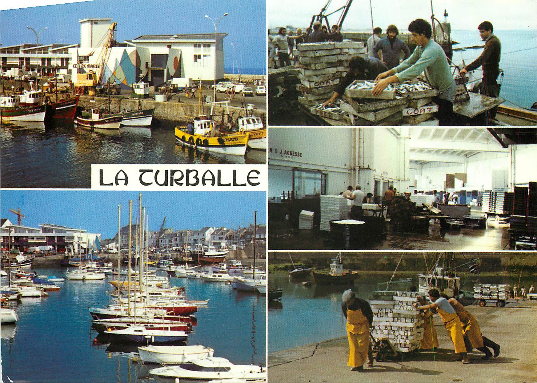 CPM La Turballe Loire Atlantique Debarquement du poisson et activities de la criee 
