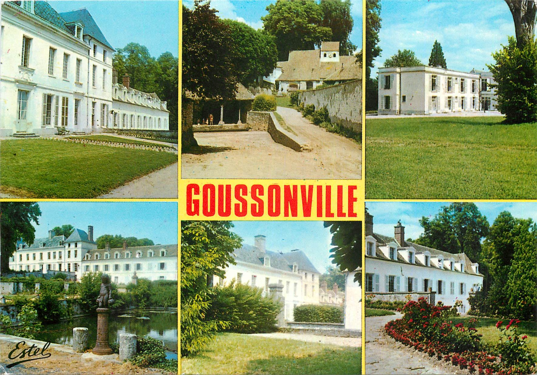 CPM Goussonville Yvelines L'Eglise et divers aspects de la Clinique medicale 