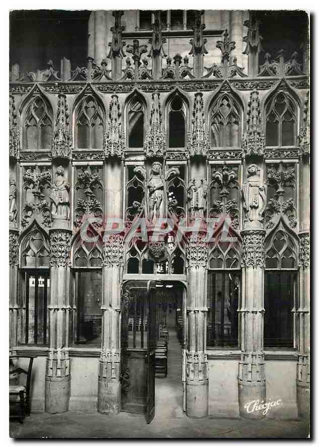 CPM Aveyron Rodez La Cathedrale Notre Dame Cloison Gothique 