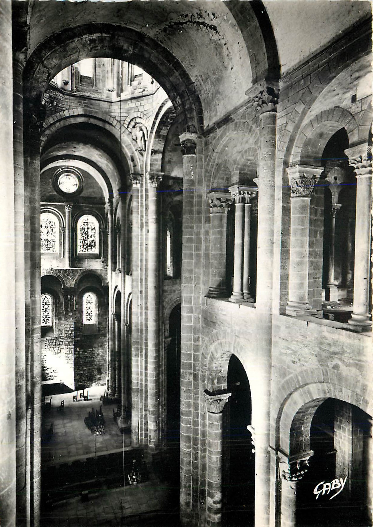 CPM Conques Aveyron Transept de la Basilique Sainte Foy 