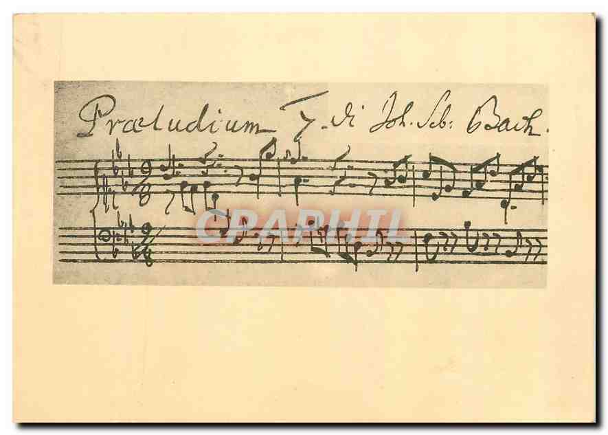 CPM British Museum Beginning of Prelude no 7 of Wohltemperirte Klavier 