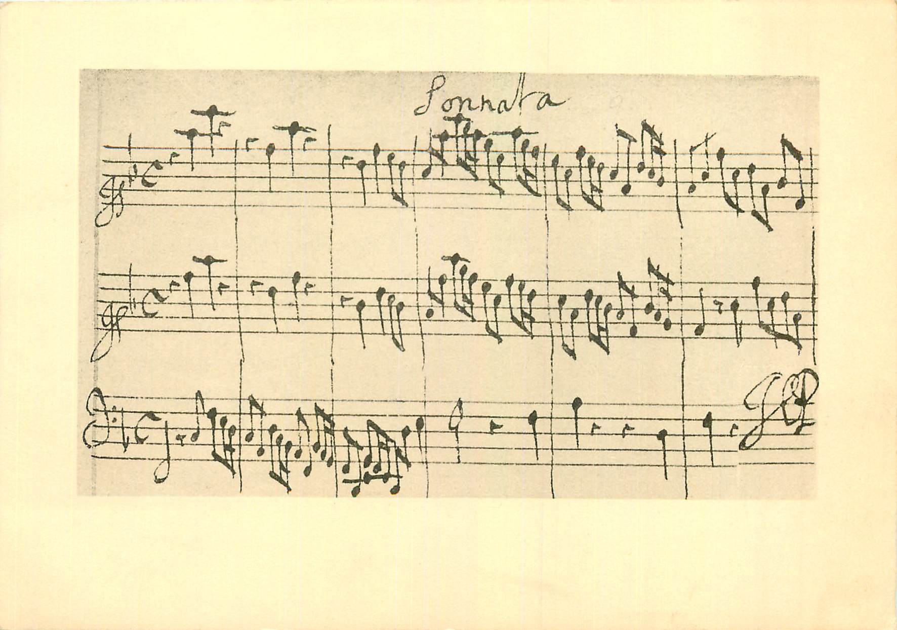 CPM British Museum Opening Bars of Purcells Golden Sonata 