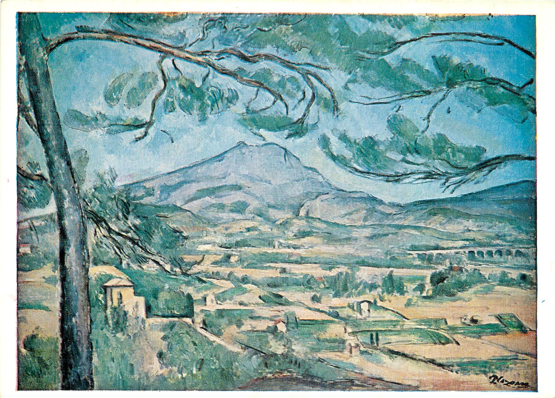 CPM Mont Ste Victoire Paul Cezanne 