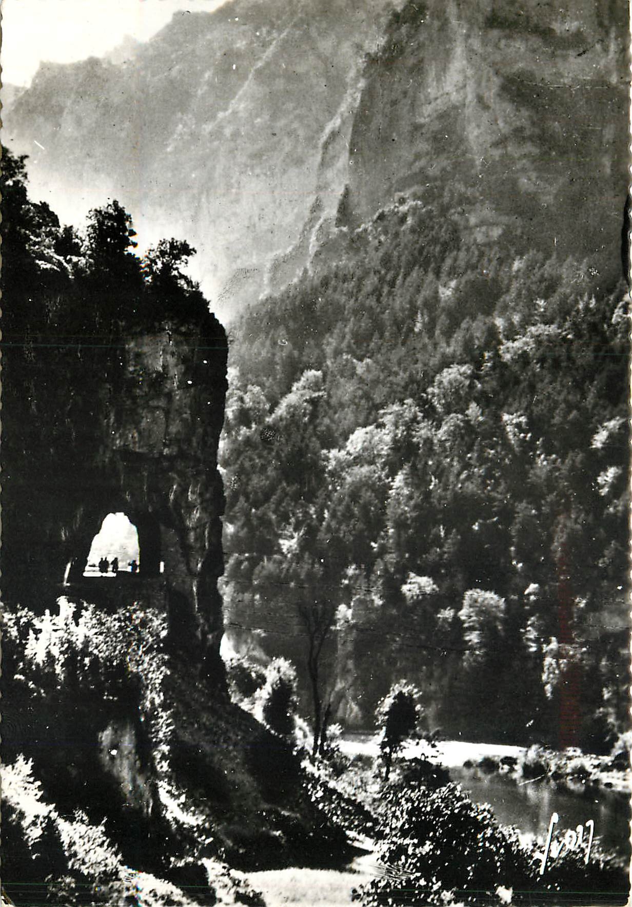 CPM Gorges du Tarn Environs de la Malene Lozere Tunnel de la Croze 