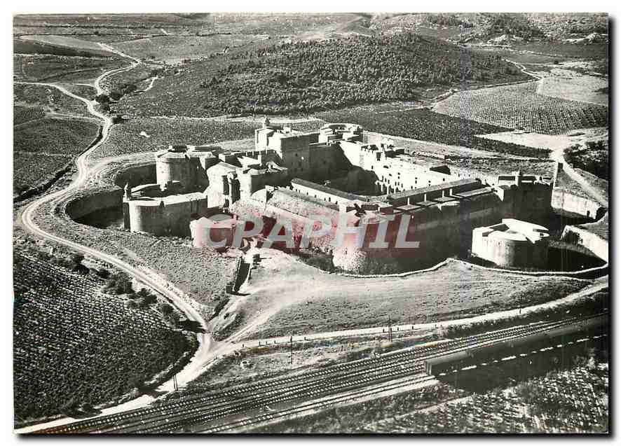 CPM Salses Pyr Or Le Chateau Vue aerienne Ray Delvert Villeneuve sur lot 
