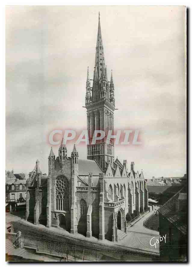 CPA Saint Pol de Leon Finistere Chapelle du Kreisker Magnifique Clocher 