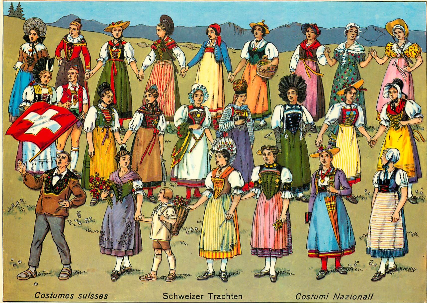 CPM Costumes suisses 