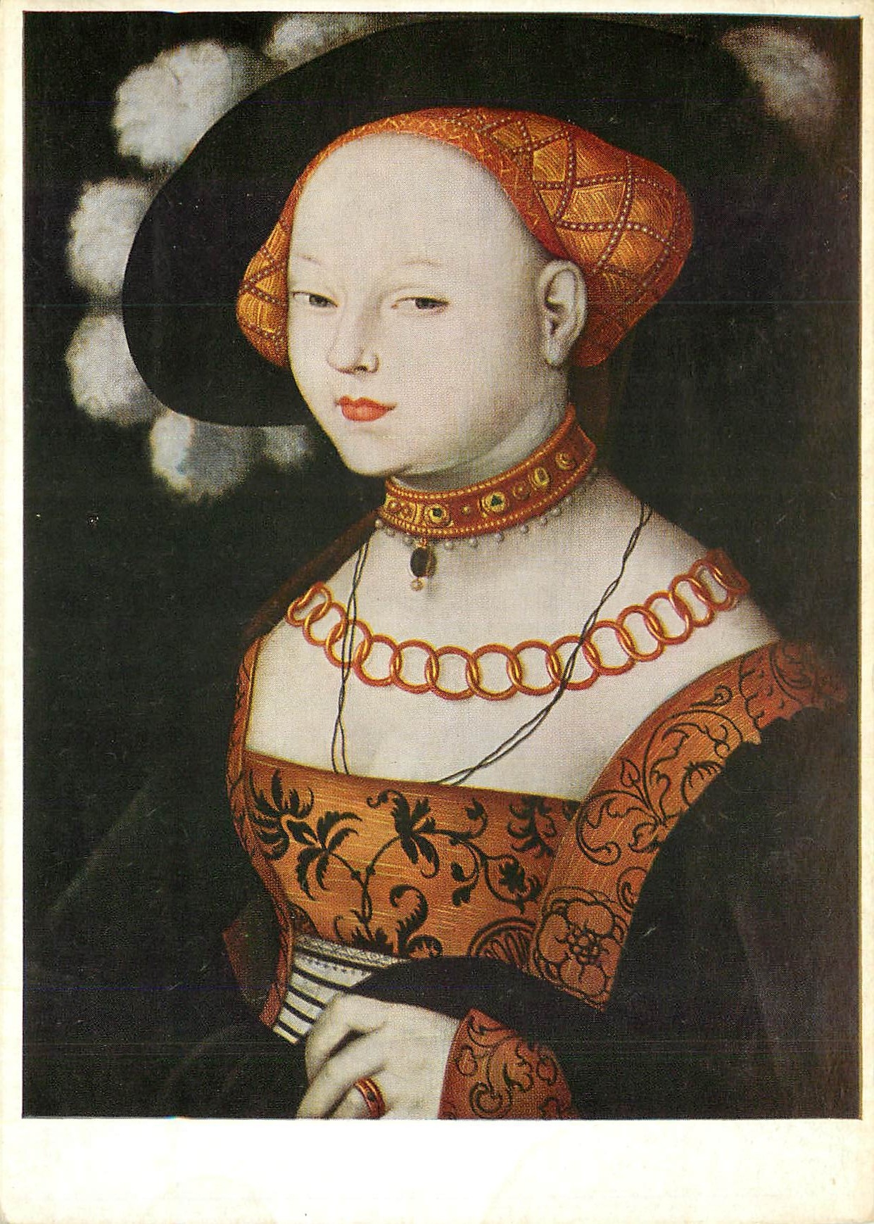 CPM Hans Baldung Grien Portrait d'une Princesse de Baden Durlach 
