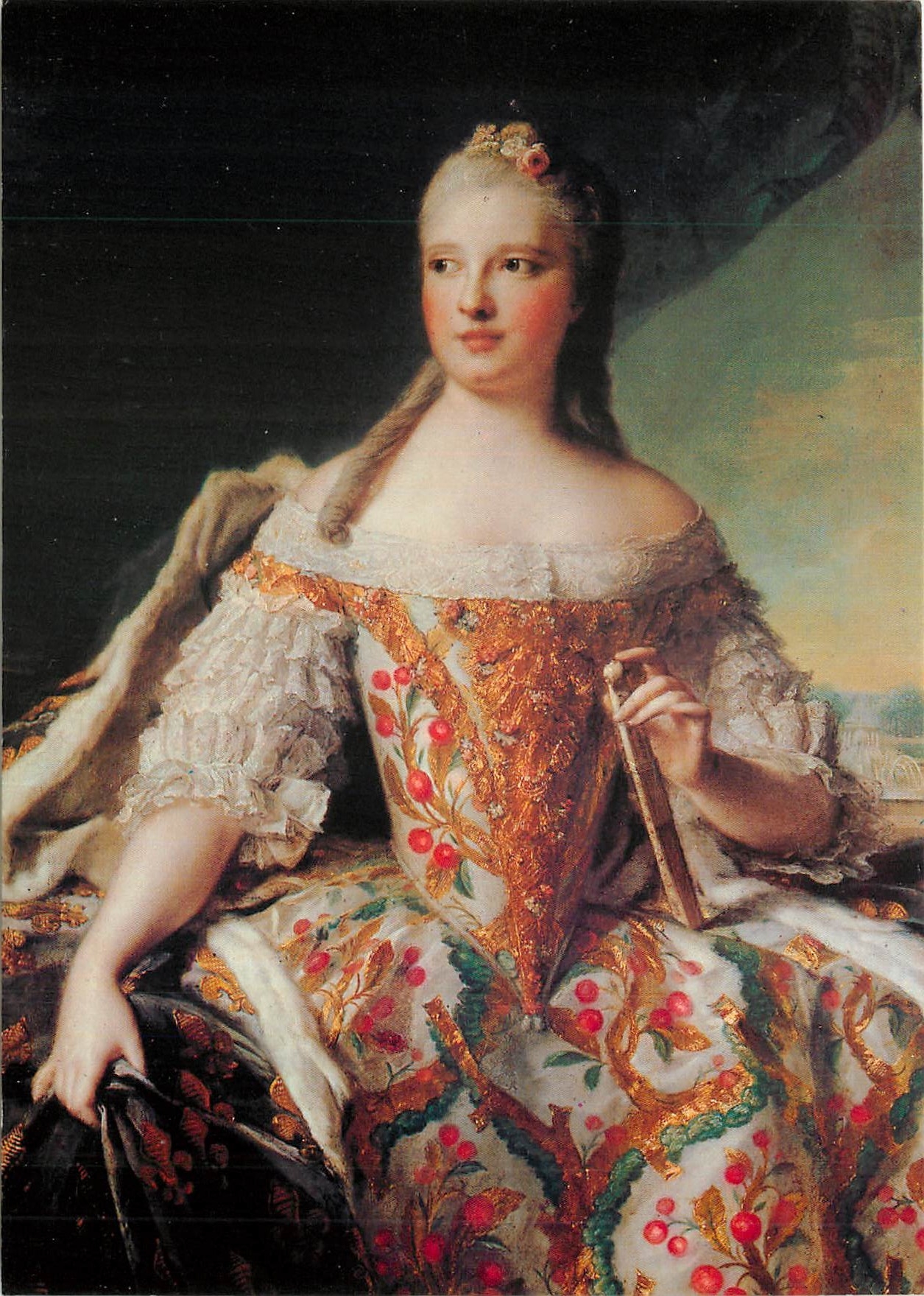 CPM Versailles Salles du Marie Josephe de Saxe par JM Nattier 