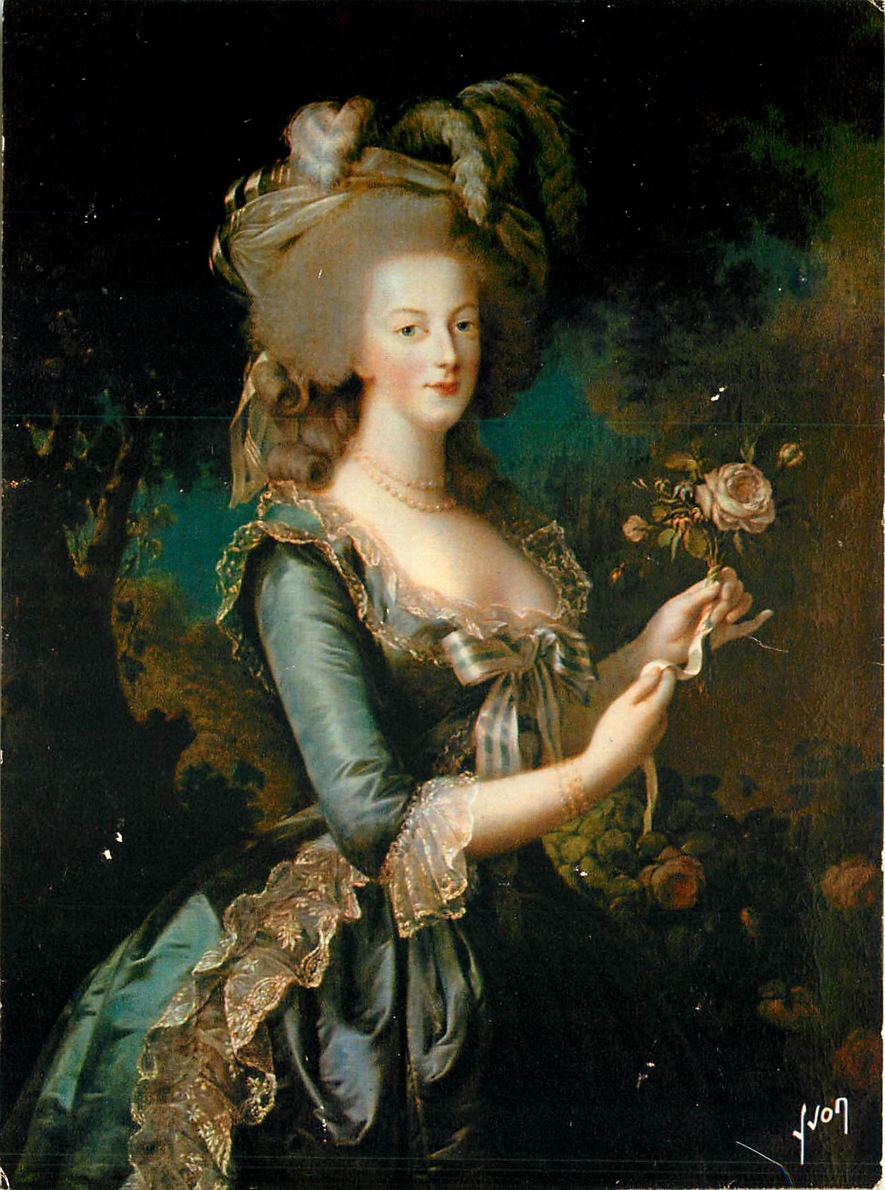 CPM Chateau de Versailles Marie Antoinette a la Rose par Mme Vigee Lebrun 