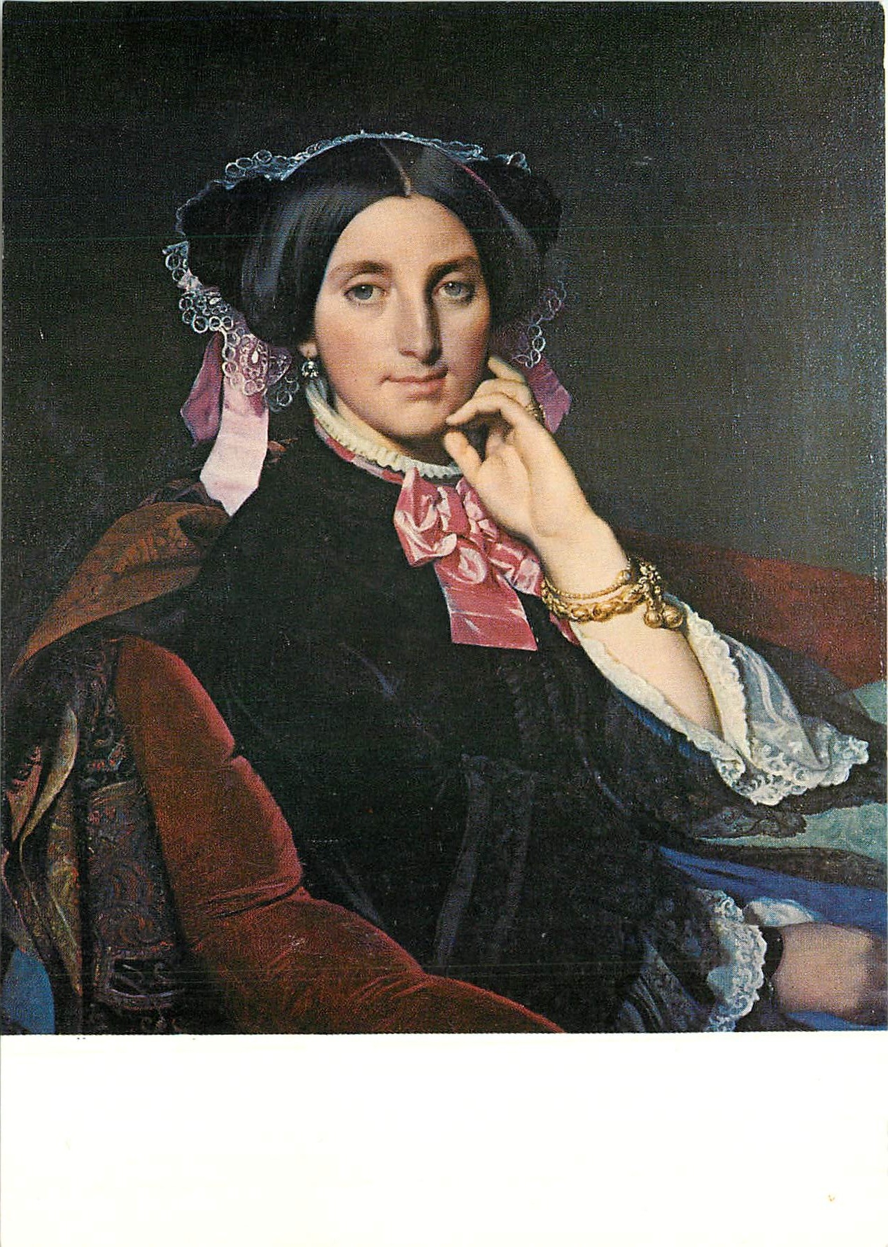 CPM Montauban Musee Ingres Portrait de Caroline Gonse 
