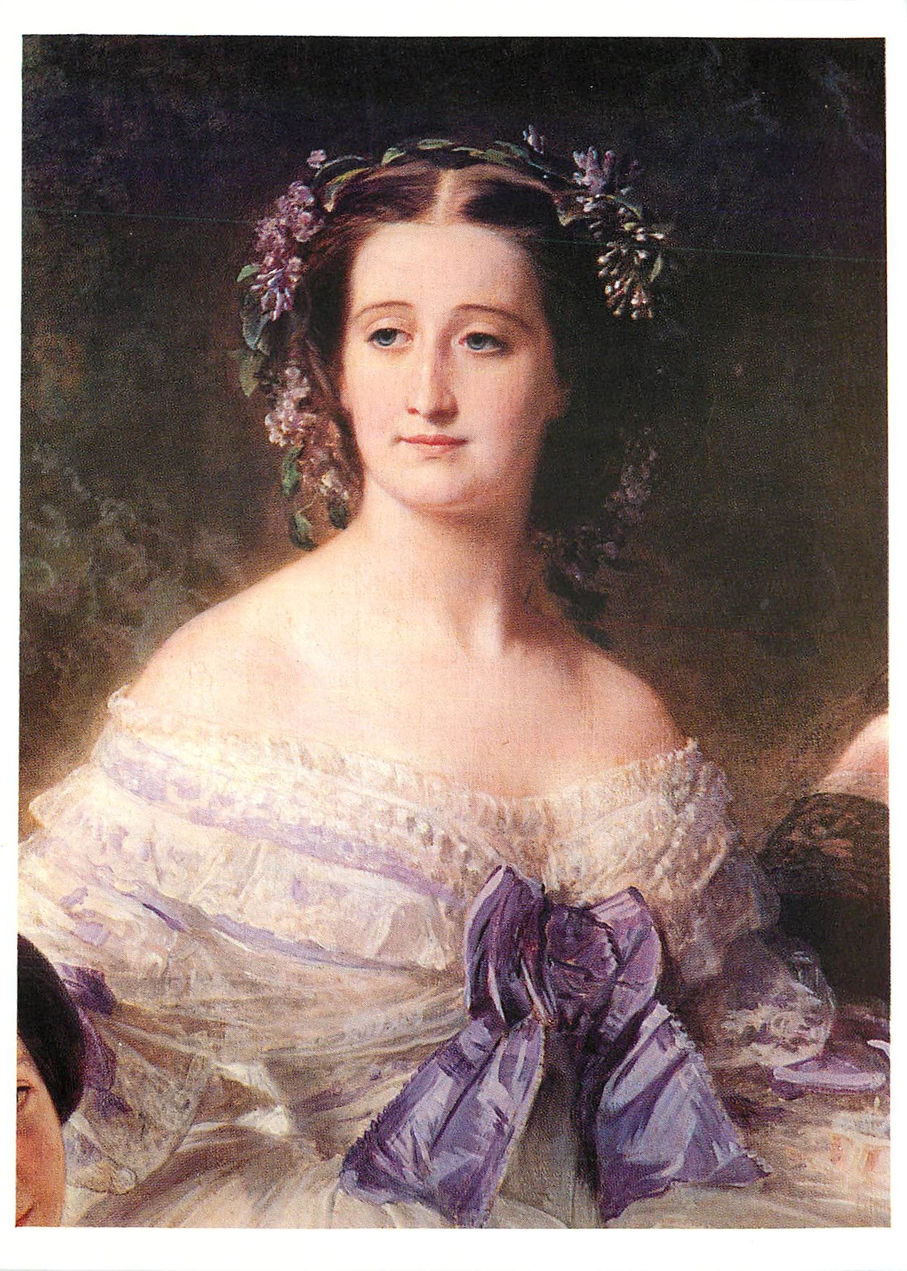CPM Compiegne Musee National du Chateau Franz Xavier Winterhalter Detail de l'Imperatrice 