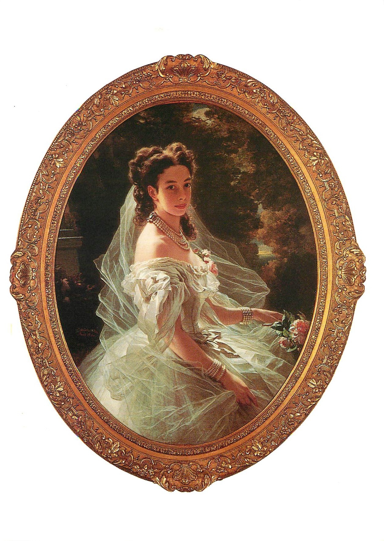 Pauline Sandor, princesse de Metternich — portrait de mariage — F. X. Winterhalter (1805-73)