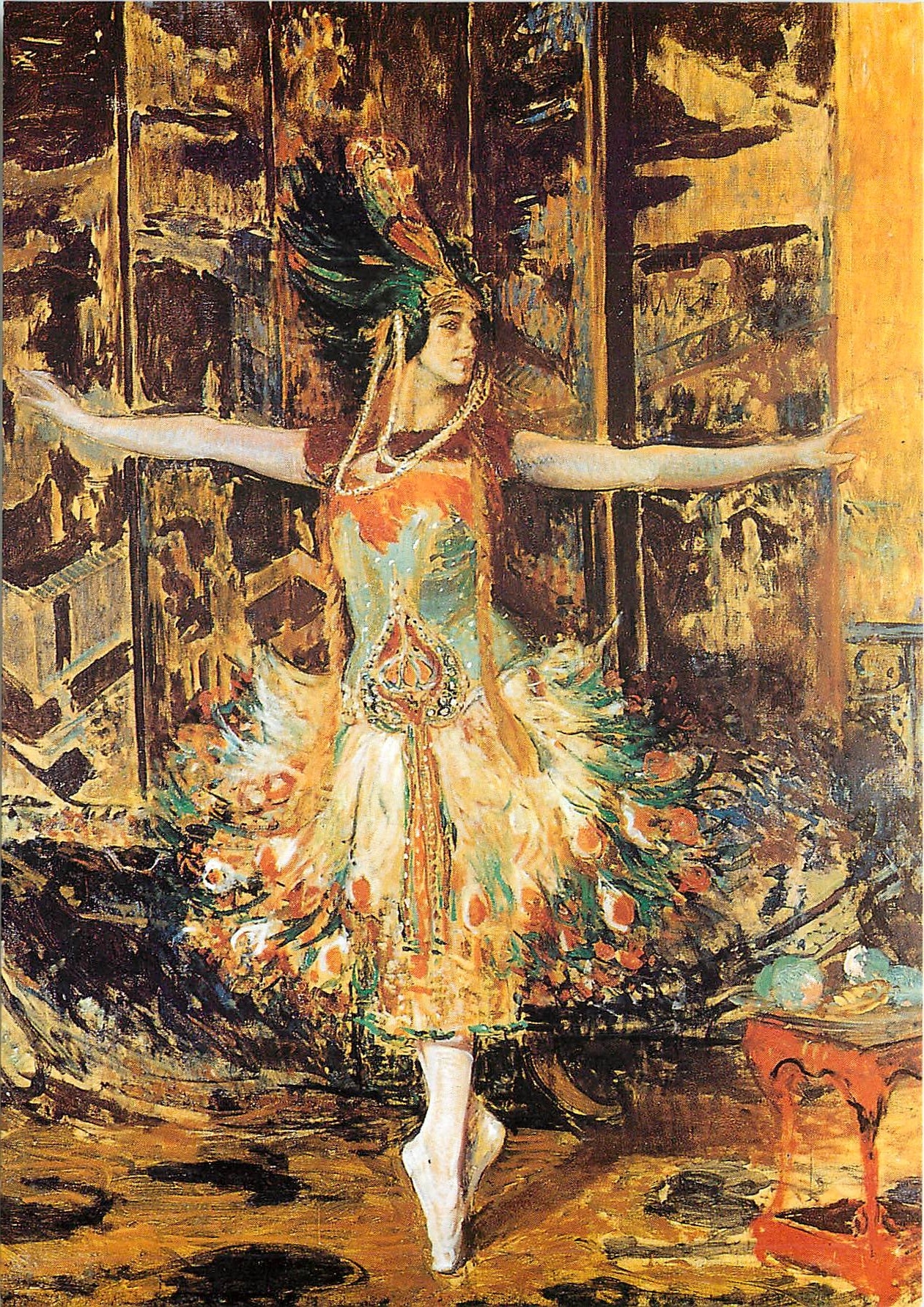 CPM Jacques Emile Blanche La danseuse Tamara Karsavina 