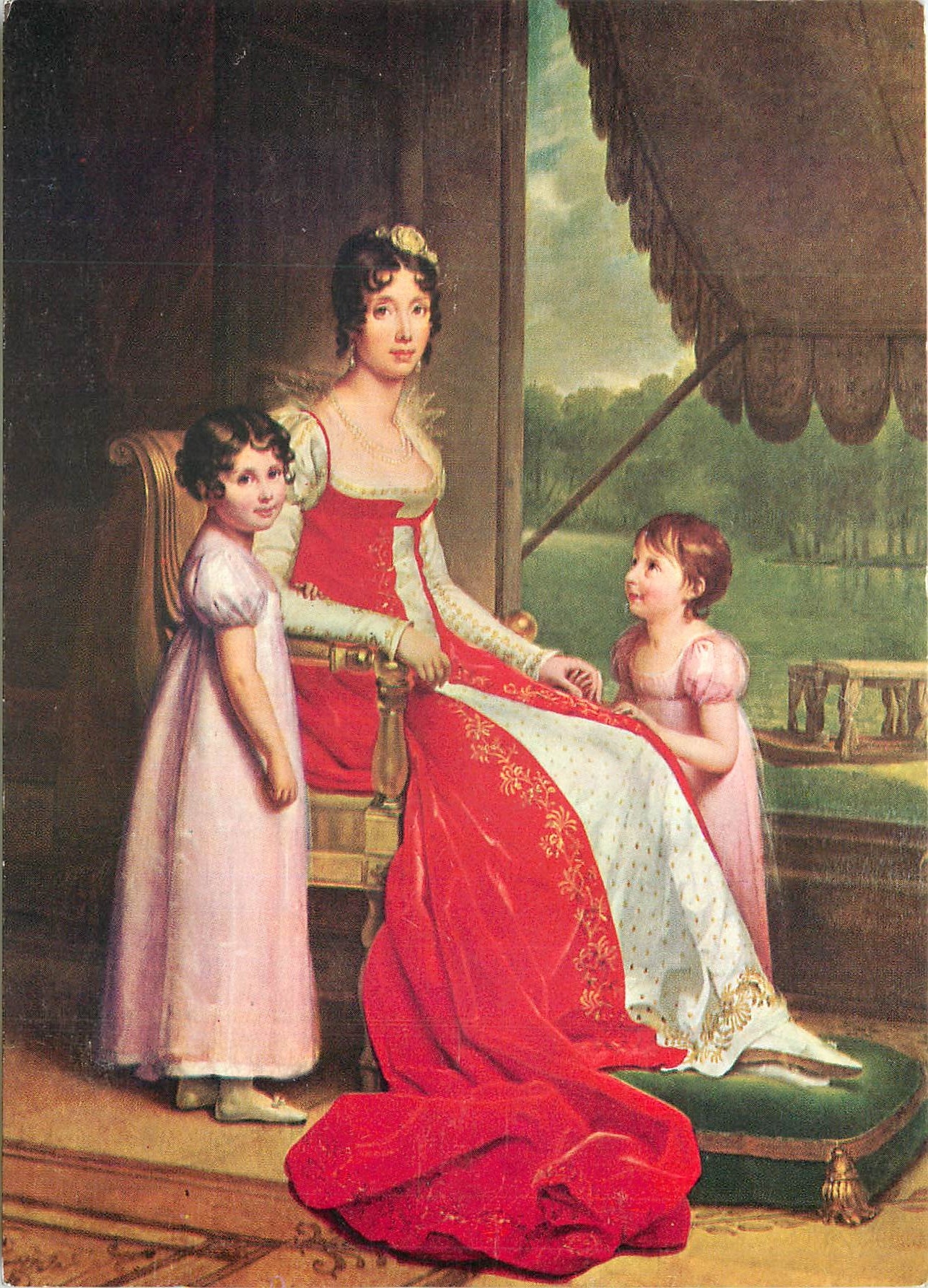 La reine Julie, femme de Joseph Bonaparte — Musée de Bois-Préau, Rueil-Malmaison — reproduction spéciale par F. Gérard